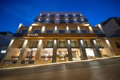 Vliegreis Solana Hotel & Spa, Mellieha — centraal hotel met spa en dakterraszwembad